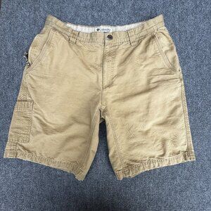 Columbia Utility Shorts Mens Size 34 Khaki Casual Outdoor